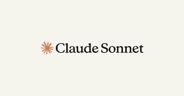 Claude Sonnet wordmark on a cream background
